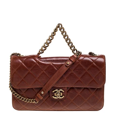 chanel brown flap bag|chanel flap bag jumbo.